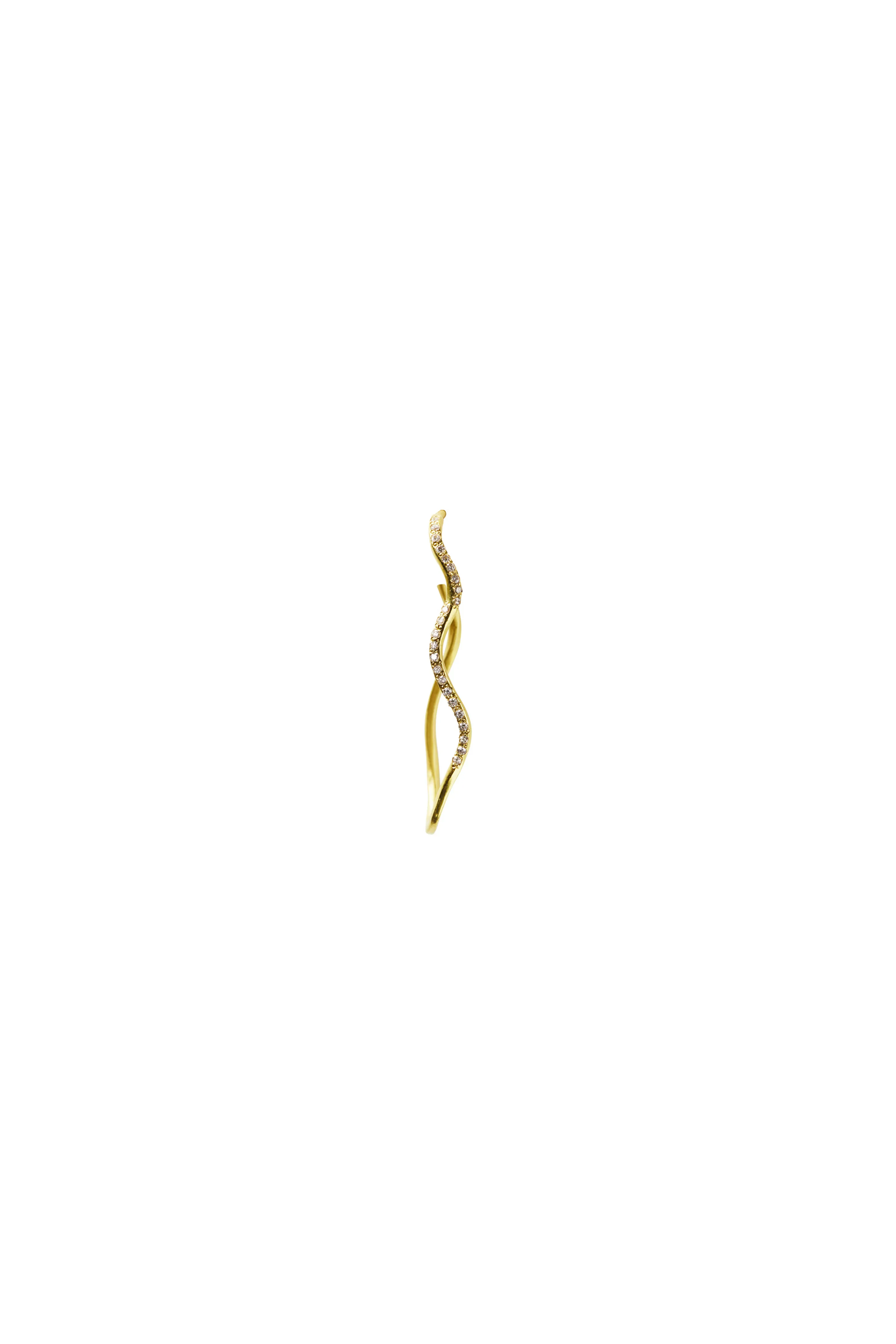 ELHANATI Wavy Diamond Hoop Big ELH/HO/20017