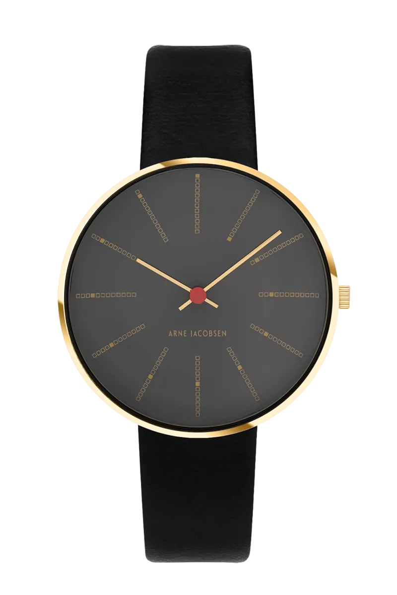 Arne Jacobsen Bankers 34mm Porsgrunn Grey 53109-1601G