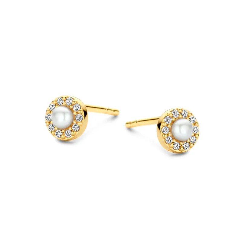 Spirit Icons Sophie Ørestik 0,10Ct Wvs Perle 14K 44896