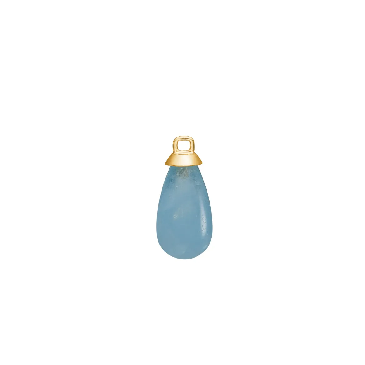 Carré 10-Karat charm med Akvamarin TLH 4404
