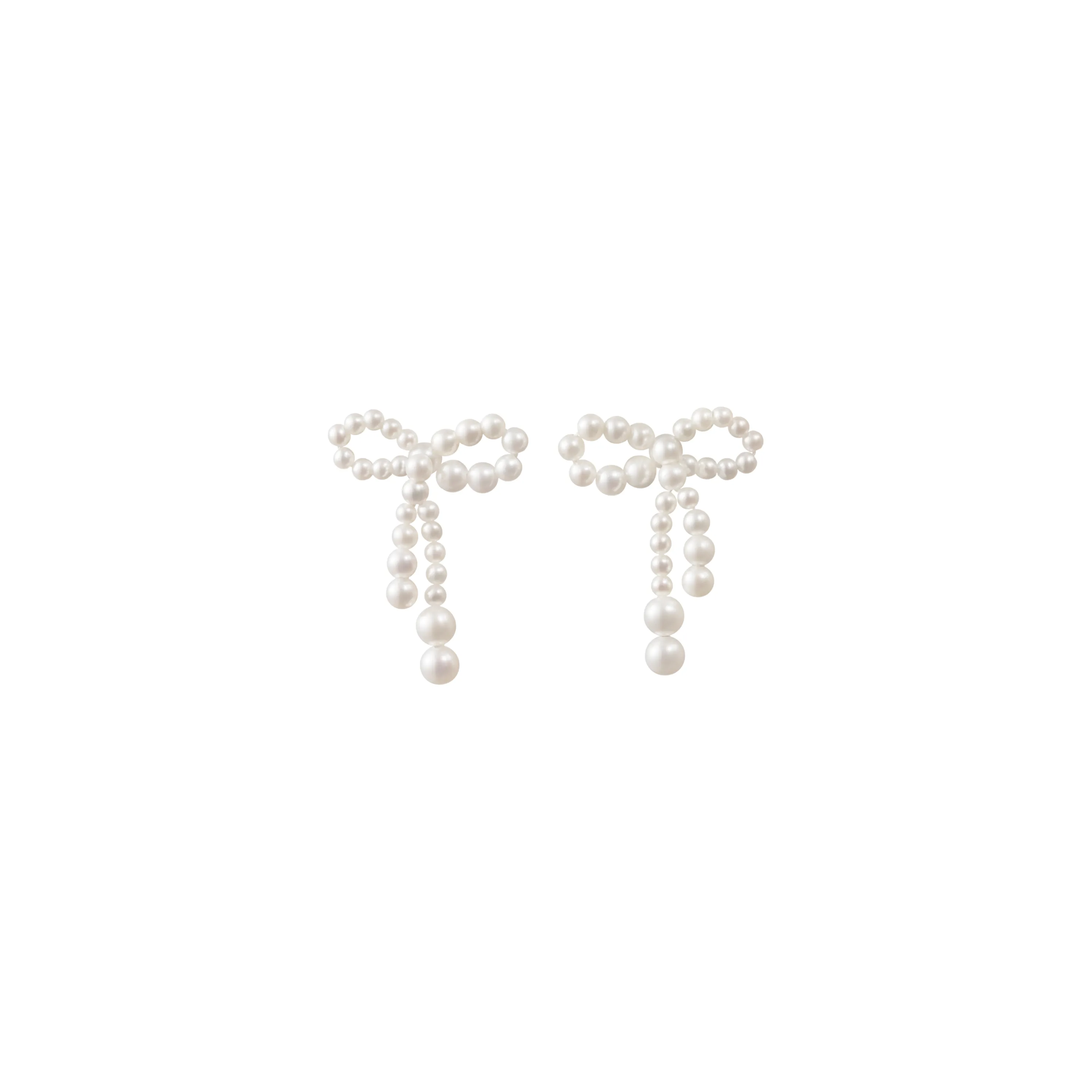 Sophie Bille Brahe Rosette de Perles Øreringe EA123_BOW_MN_FW