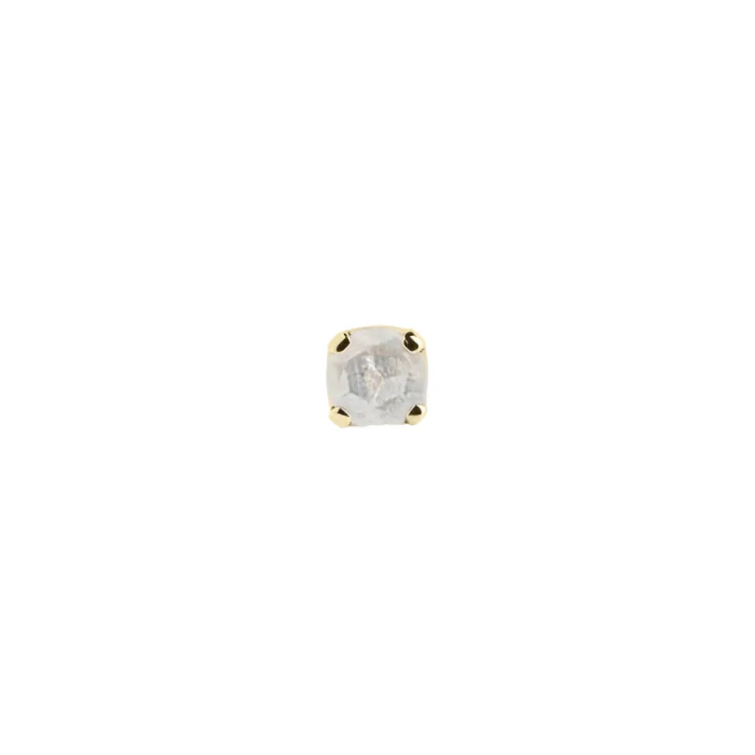 Carré 10-karat Iris Ørestik Med Regnbue Månesten TS 4109 RM 1pc.