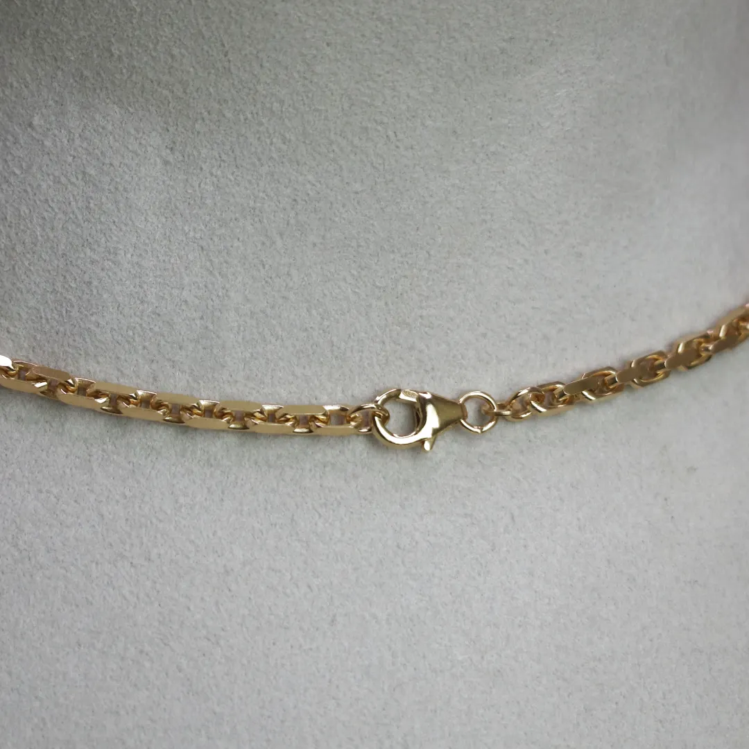 BNH Anker Facet Kæder 8 kt Guld 1,2 mm