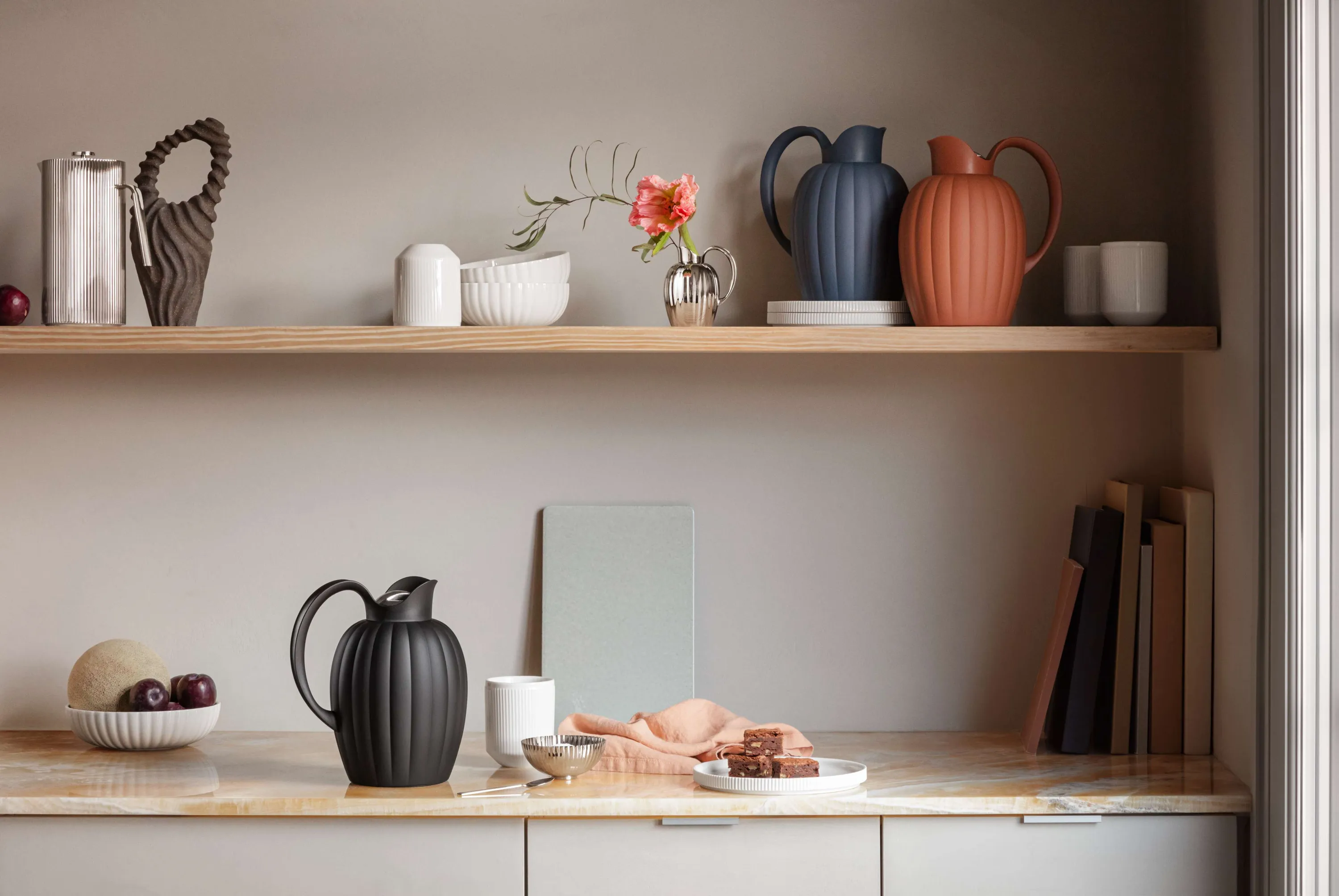 Georg Jensen Bernadotte Termokande 1L Terracotta Red 10019712