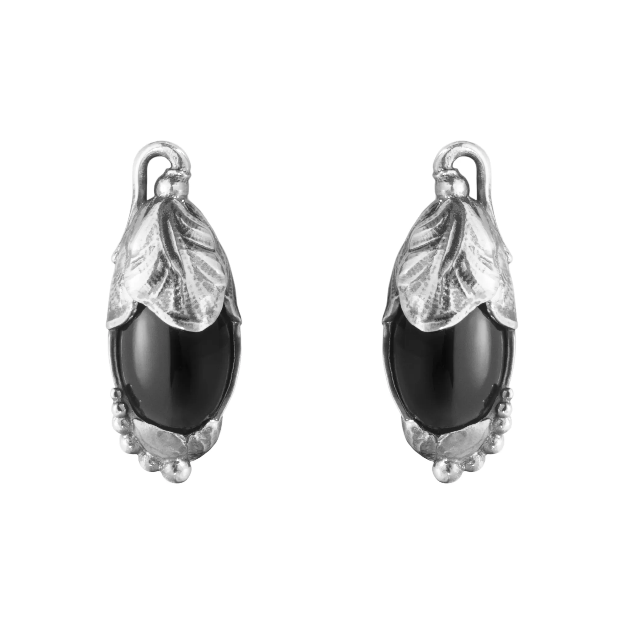 Georg Jensen Heritage 2024 Ørering clips sort 20001398