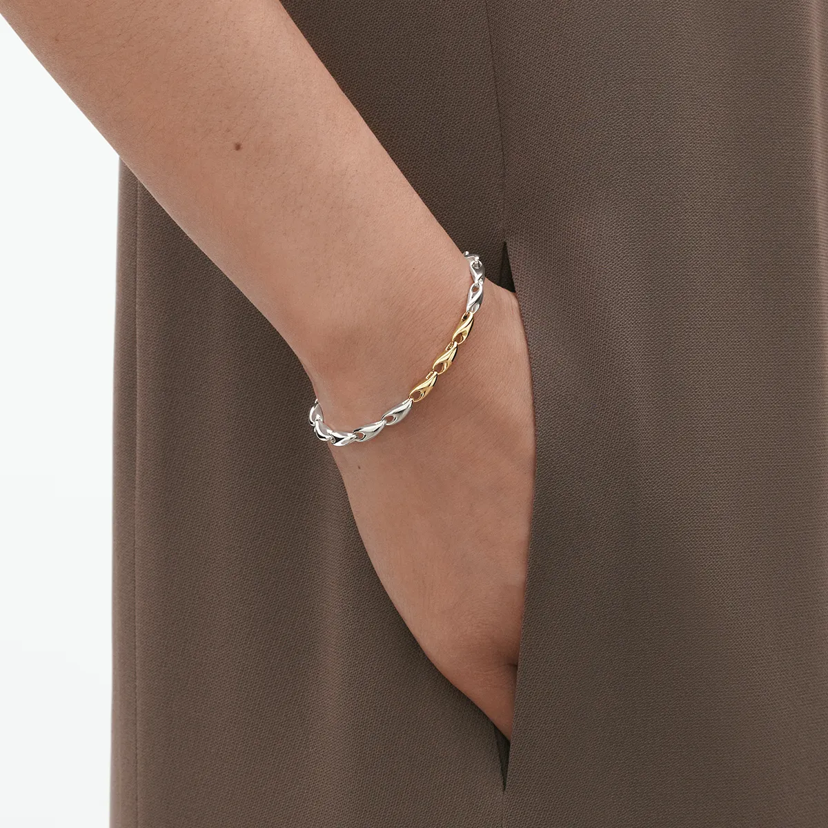 Georg Jensen Reflect Armbånd Guld/Sølv 20001182