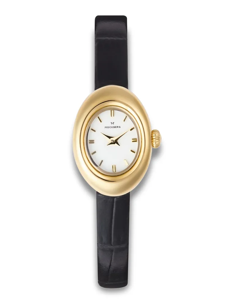 Mockberg Belle Oval Petite Leather Gold MB1412