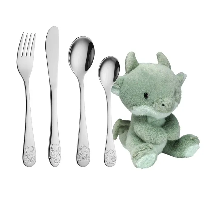 Nordahl Andersen Rustfrit Stål Bestik m. Drage Inkl. Bamse 93002527016