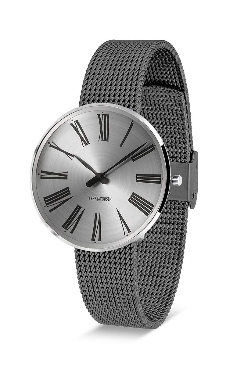 Arne Jacobsen Roman Sunray Silver 34 mm 53309-1612