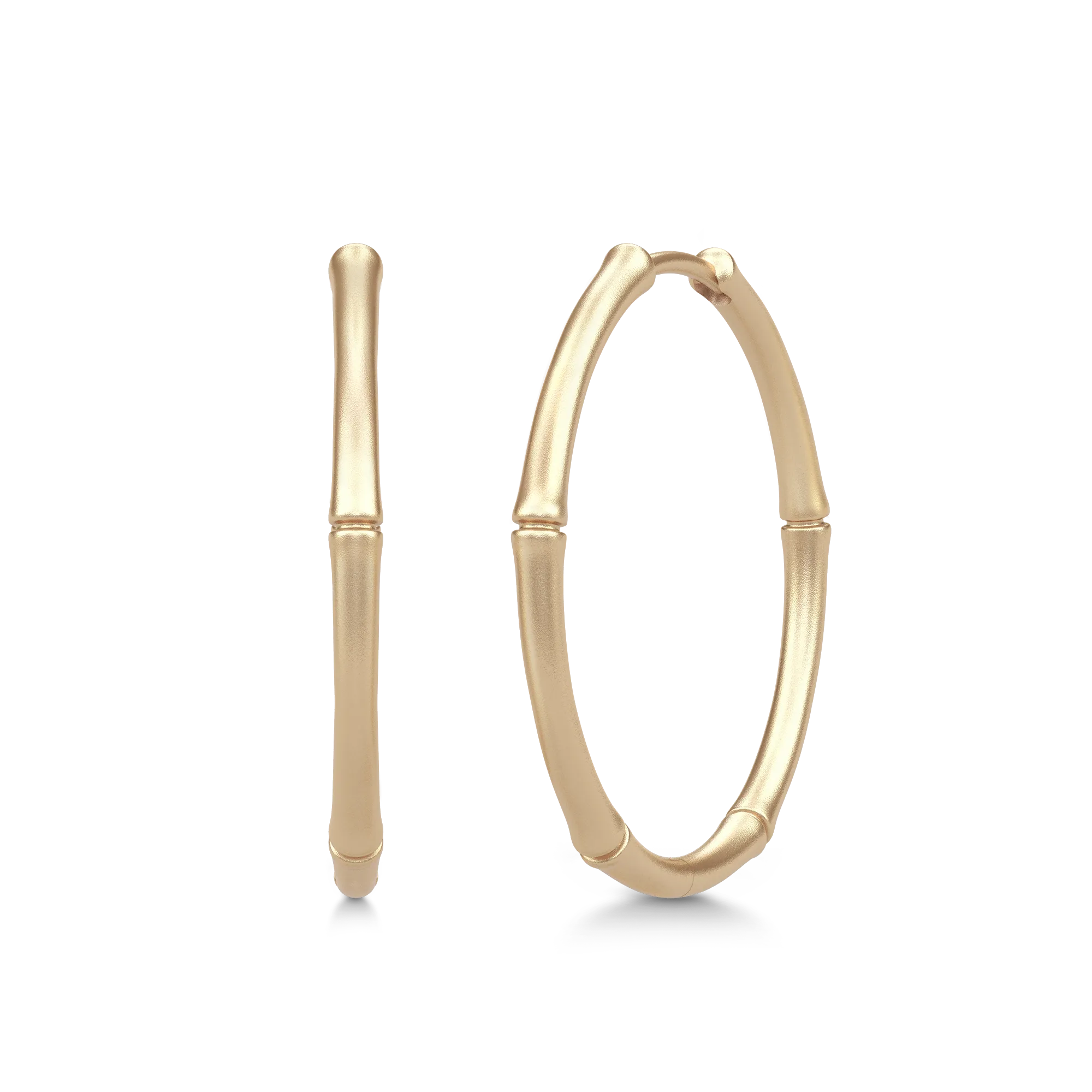 Julie Sandlau Bamboo Øreringe Medium 14k YG14-HPM100