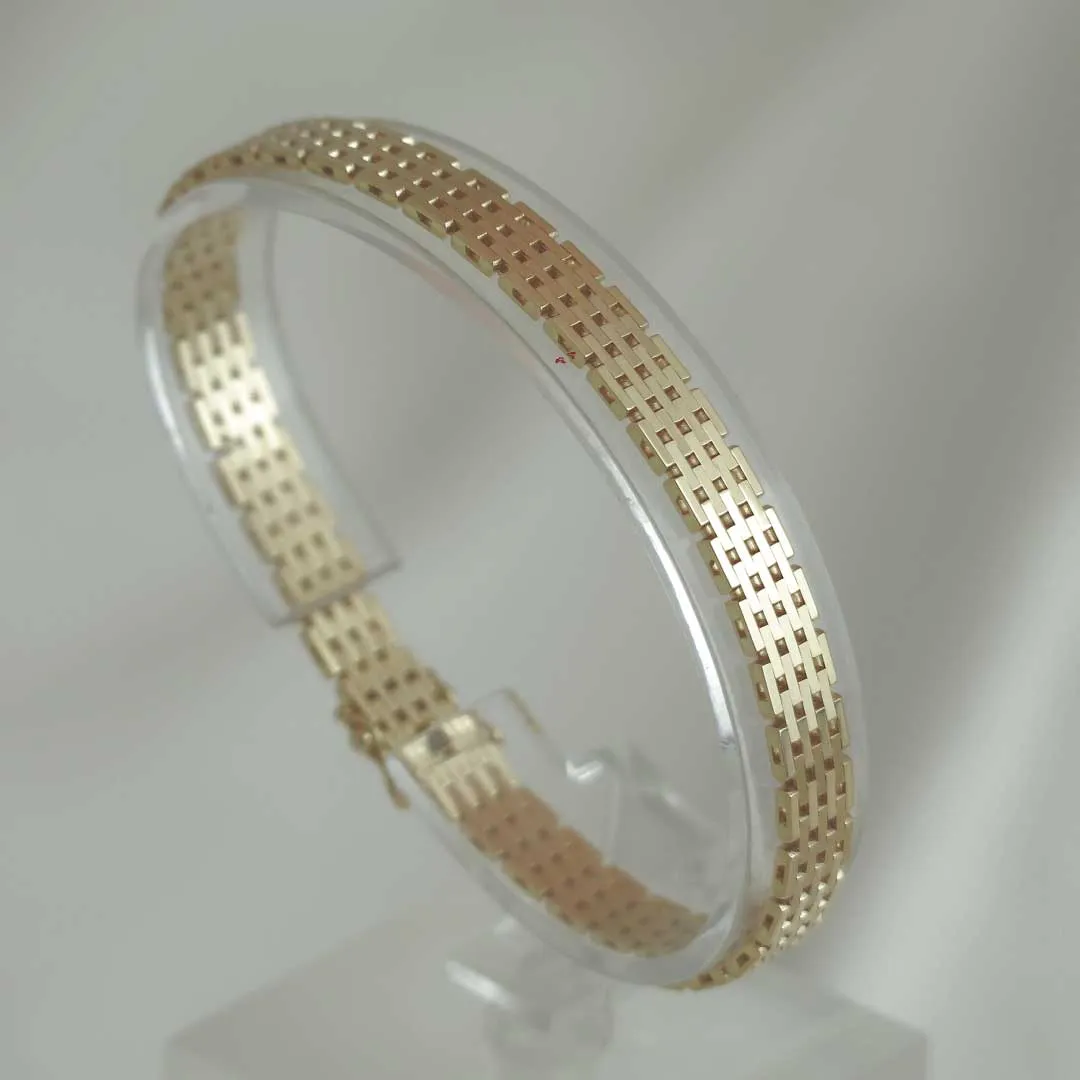BNH Mursten Armbånd 14 kt 7,0mm