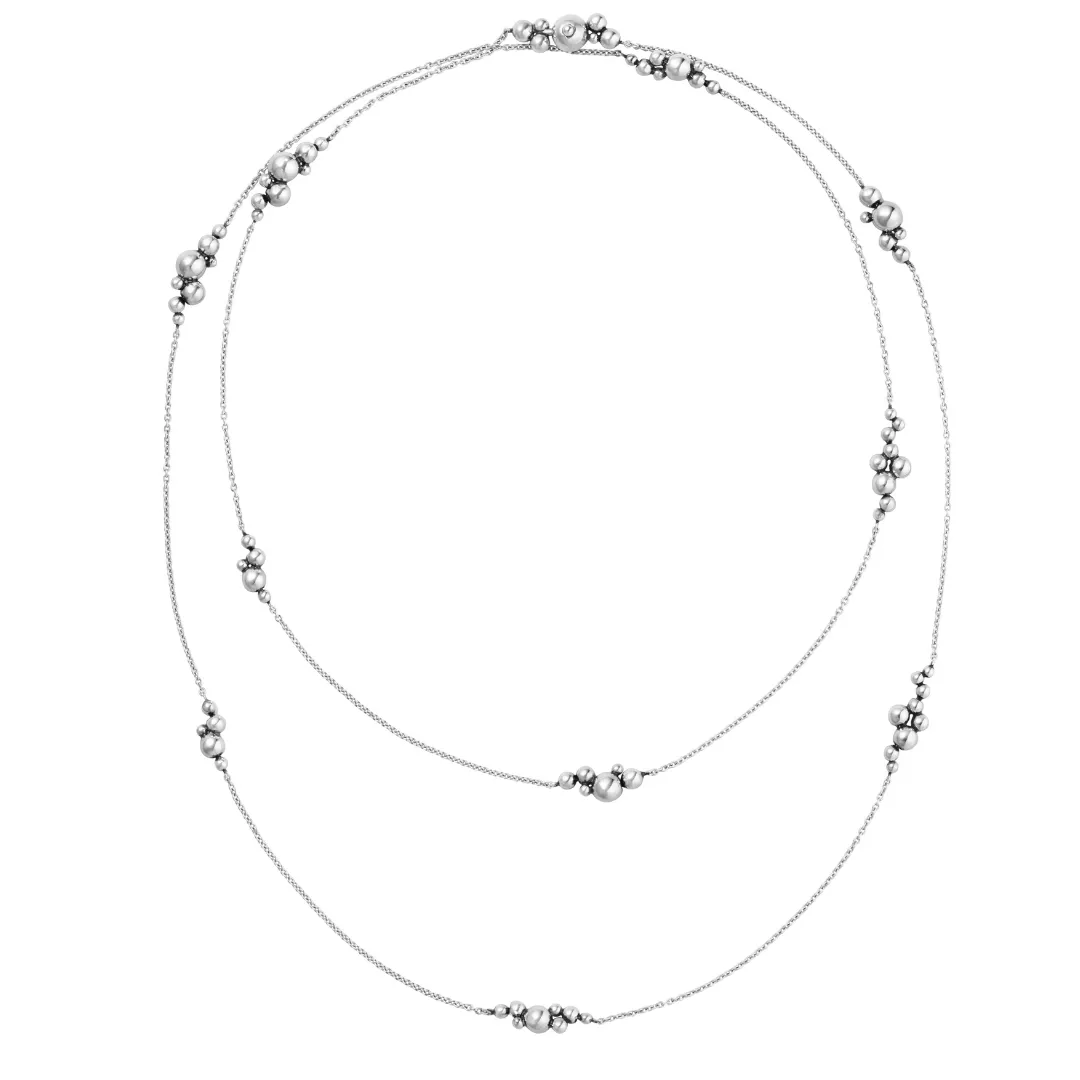 Georg Jensen Moonlight Grapes Sautoir Halskæde Sølv 20001598