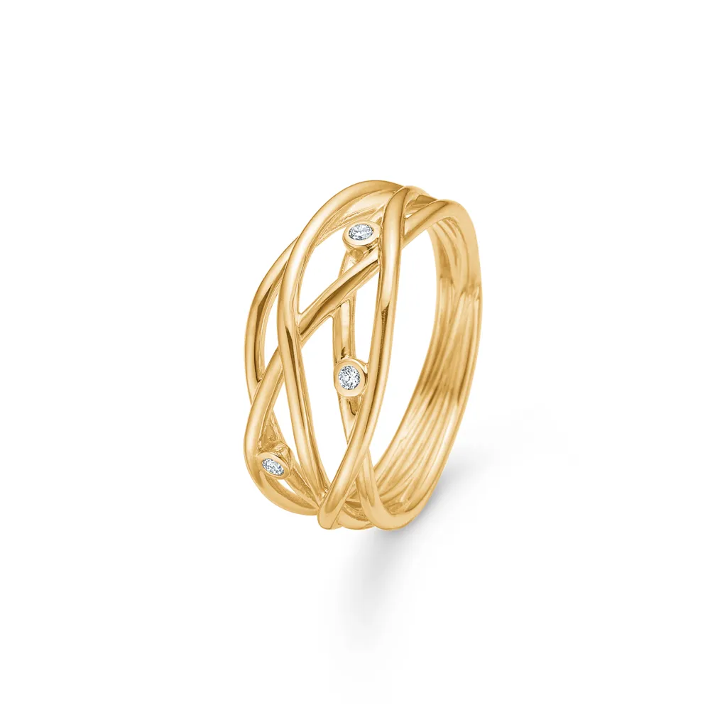 Mads Z Diamond Nest Ring 14kt. 1541096