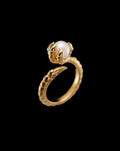 Maria Nilsdotter Claw Pearl Ring CP-06-RIC-30