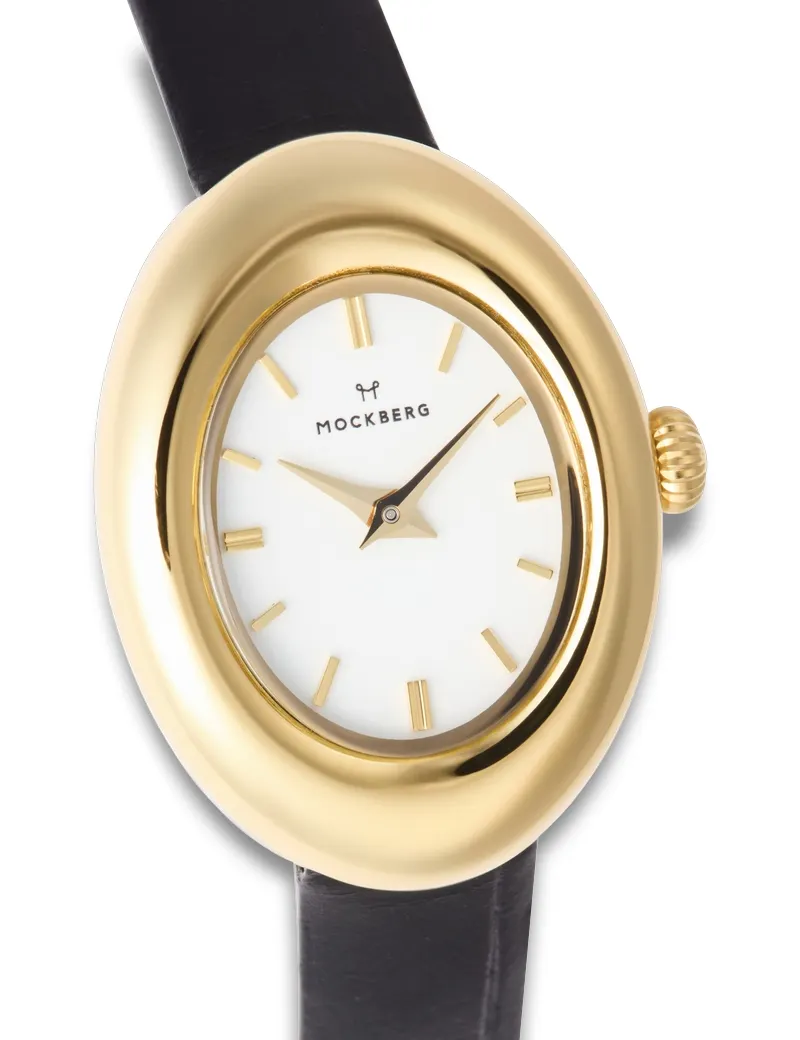 Mockberg Belle Oval Leather Gold MB1414