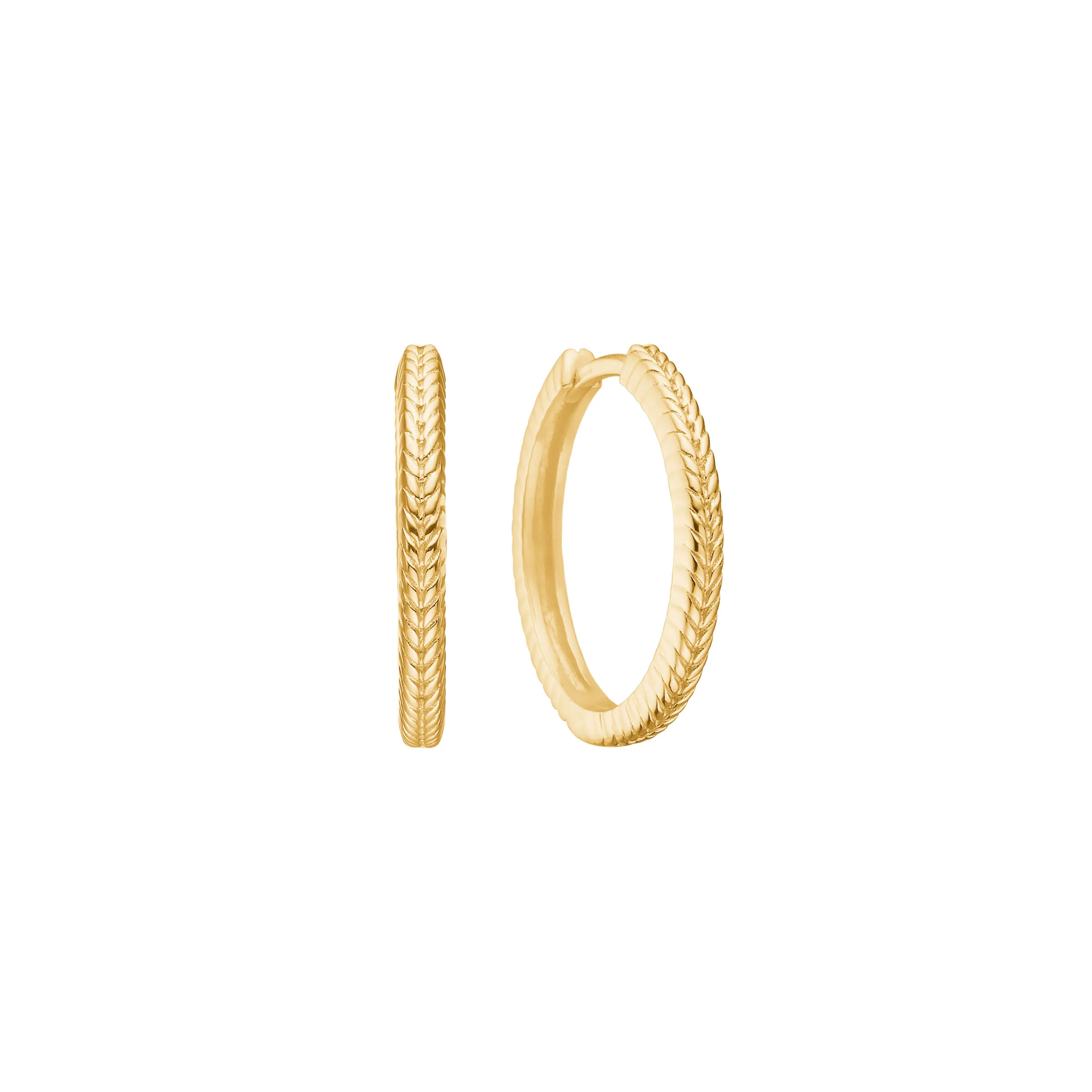 Carré Sølv Forgyldt hoops 2cm FH 4400