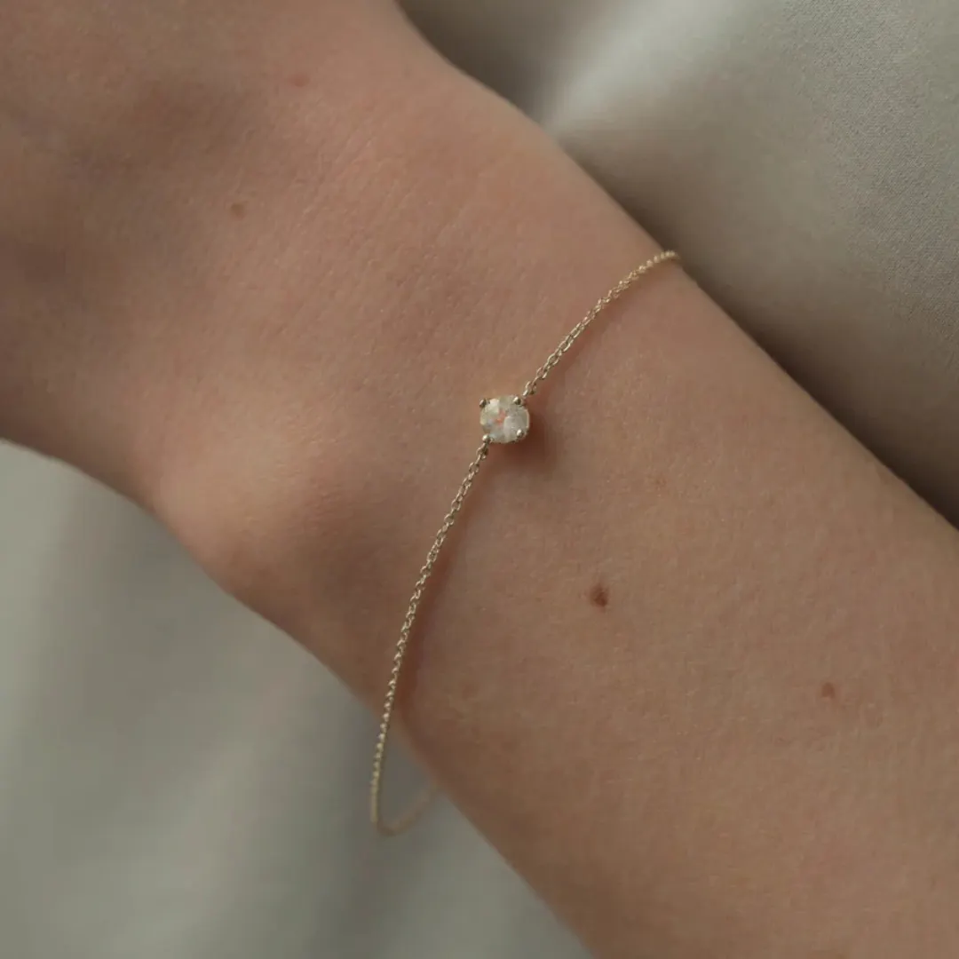 Carré 10-Karat Iris Armbånd Med Regnbue Månesten TB 4109 RM 