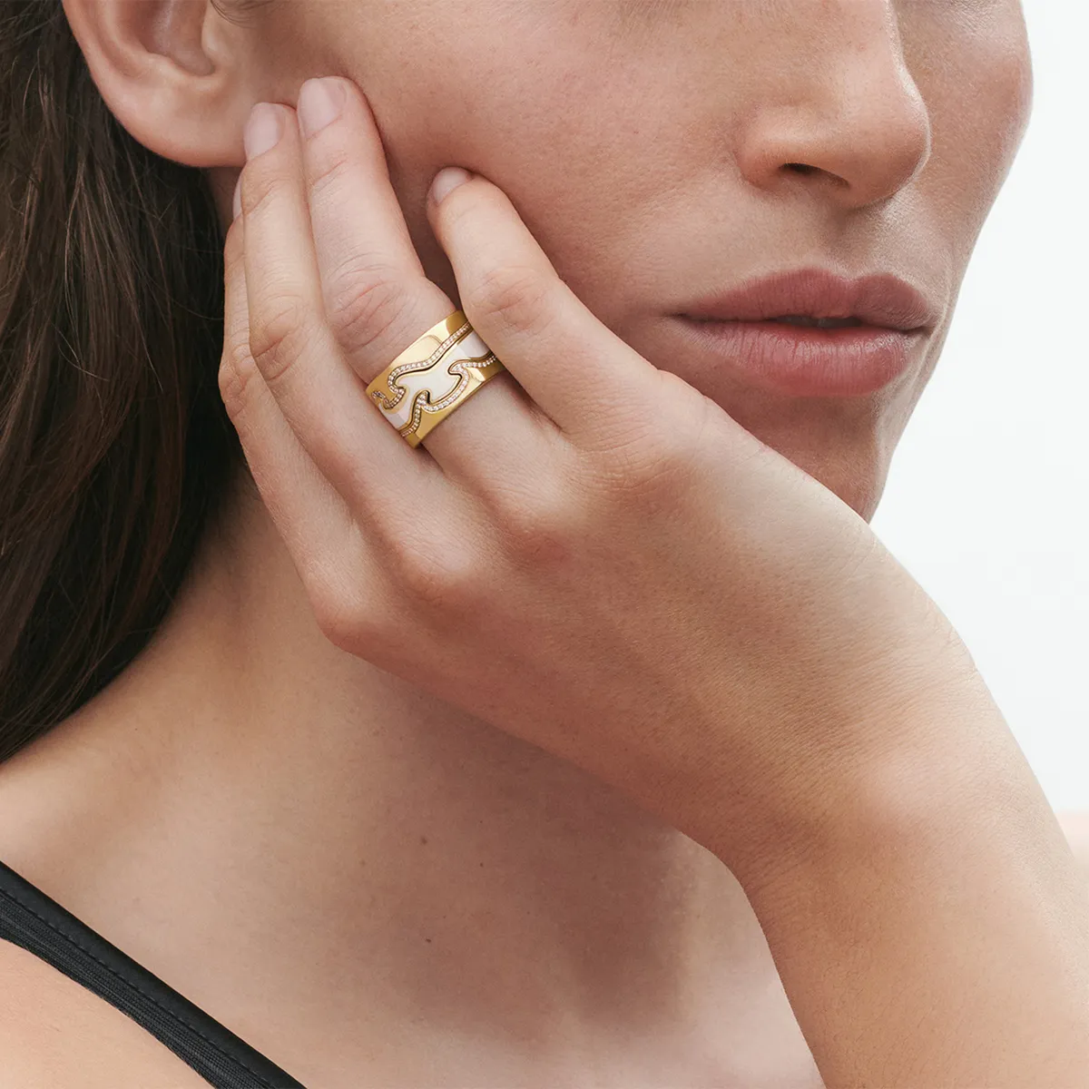 Georg Jensen Fusion Centerring Creme 20001737