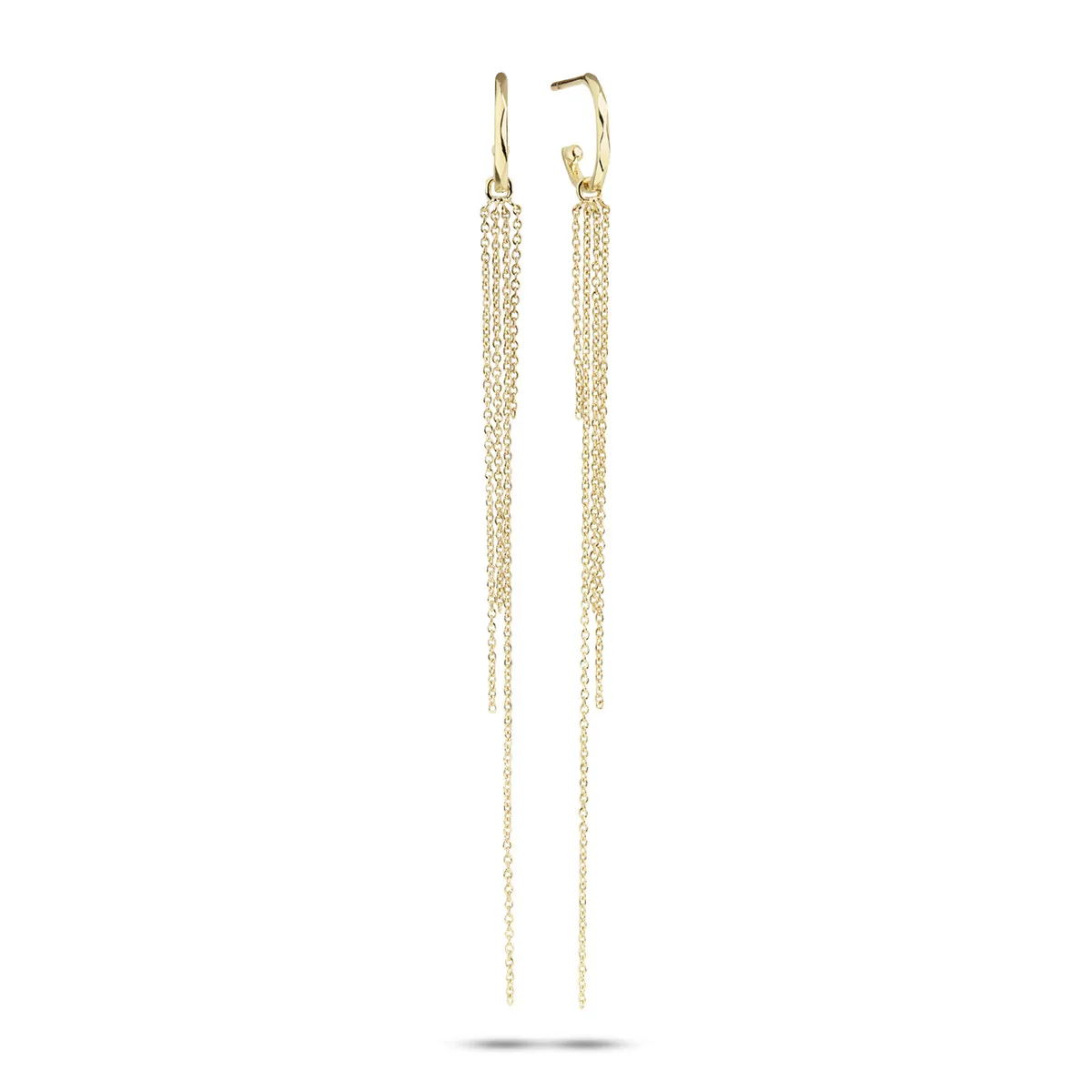Carré 10-Karat charm med Guld kæder TLH 4223 1pc.