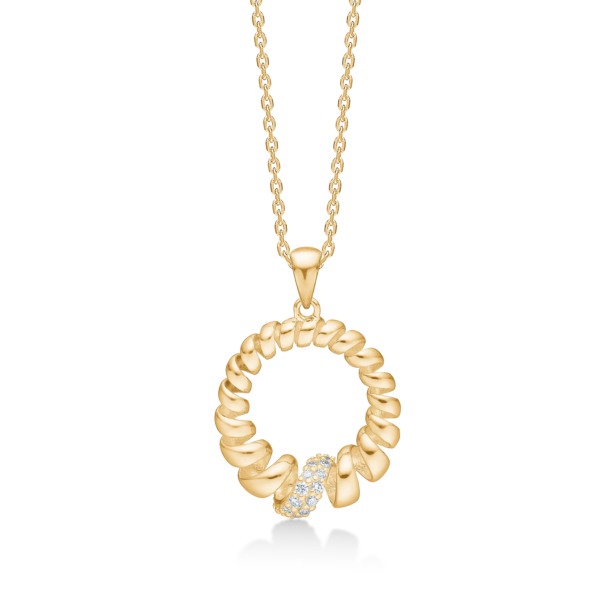 Mads Z Swirl Vedhæng 14kt. 1531159