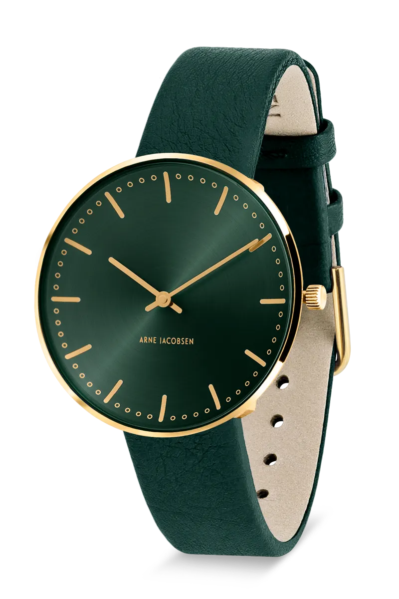 Arne Jacobsen City Hall Evergreen 34 mm 53210-1688G