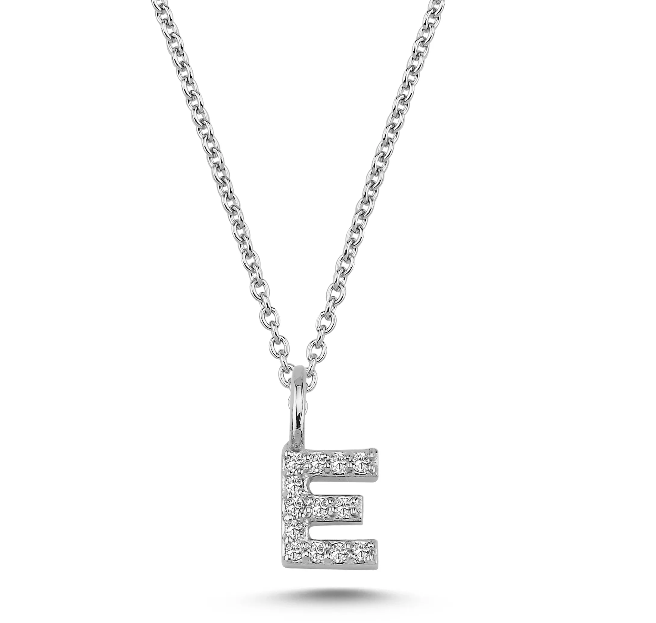 Nuran Bogstav vedhæng &quot;E&quot; med pavé V2201-E 0065