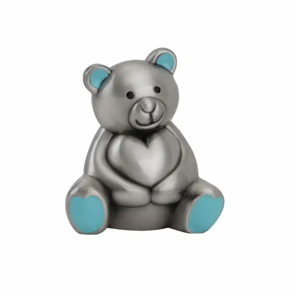 Nordahl Andersen Fortinnet Sparebøsse Bamse Lyseblå 92015276289
