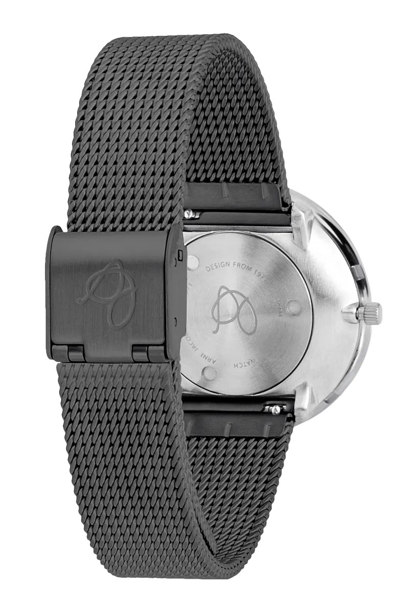 Arne Jacobsen Roman Sunray Silver 34 mm 53309-1612