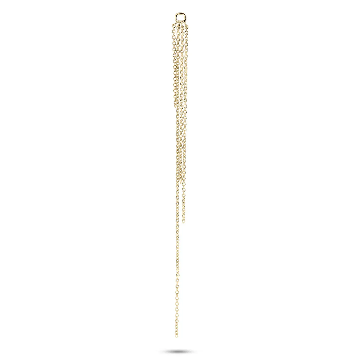 Carré 10-Karat charm med Guld kæder TLH 4223 1pc.