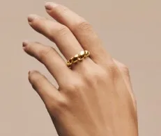 Mads Z Swirl ring i 14 kt. guld 1540059