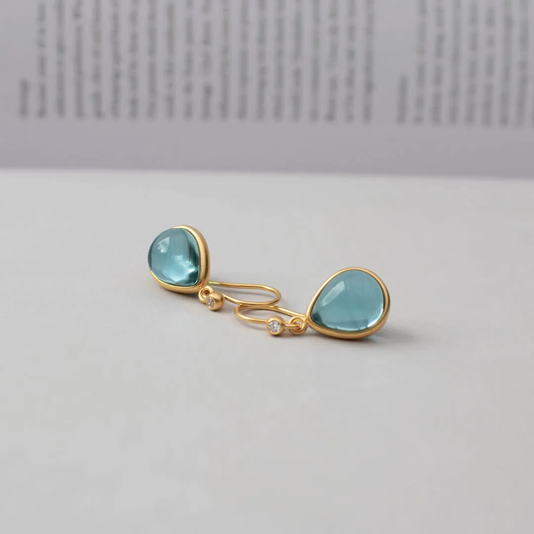 Julie Sandlau Paloma Øreringe Ice Blue Forgyldt HKS631GDIBCRCZ