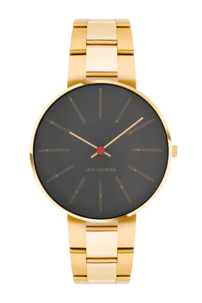 Arne Jacobsen Bankers Porsgrunn Grey 34mm 53109-1629