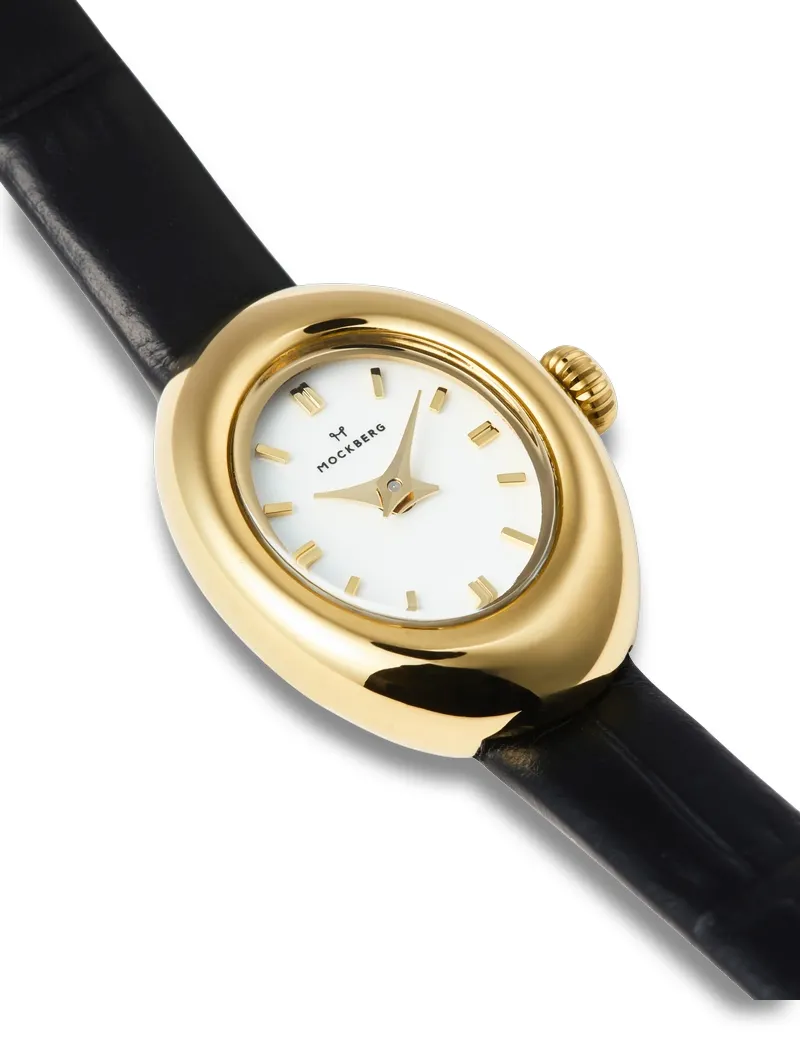 Mockberg Belle Oval Petite Leather Gold MB1412