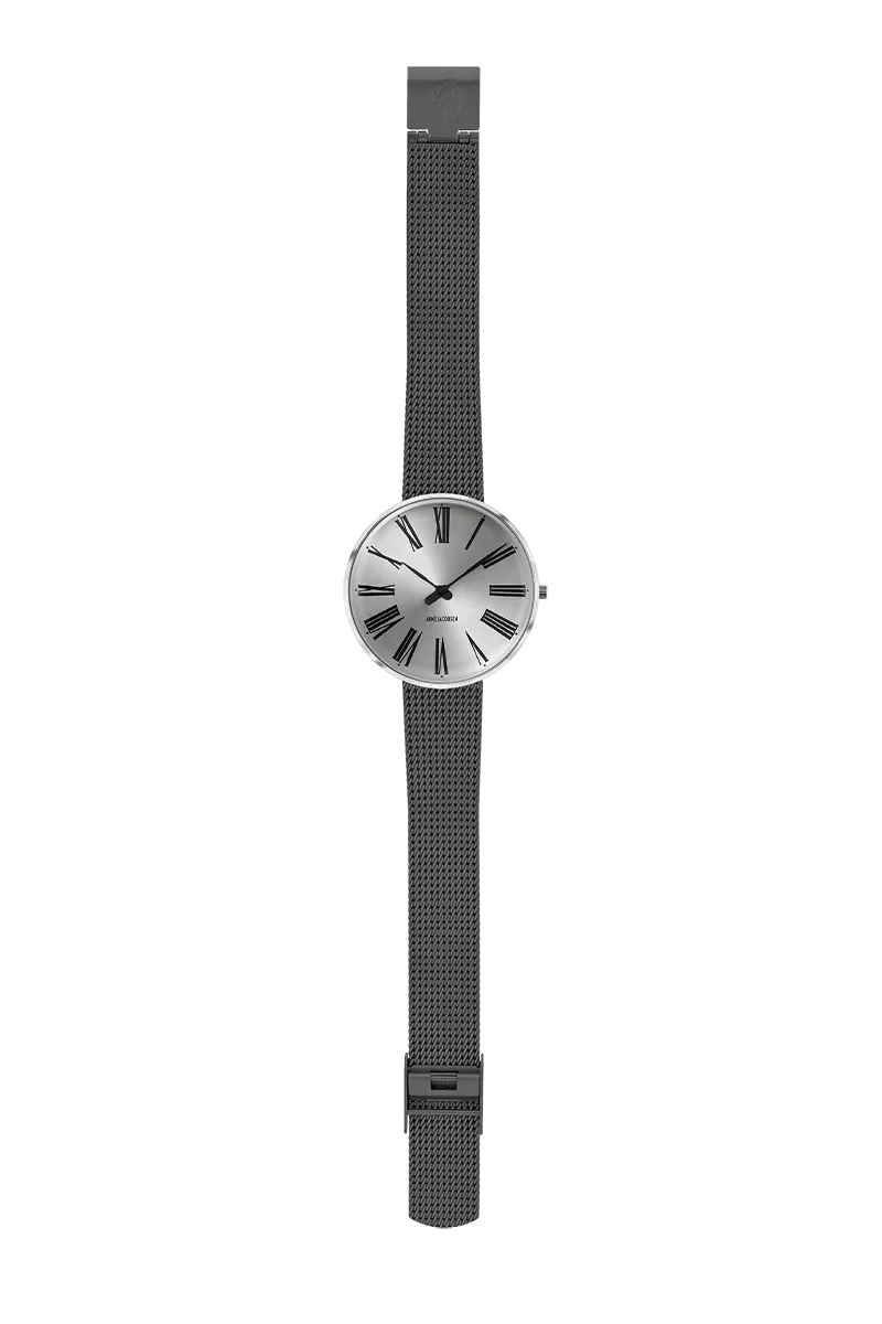 Arne Jacobsen Roman Sunray Silver 34 mm 53309-1612