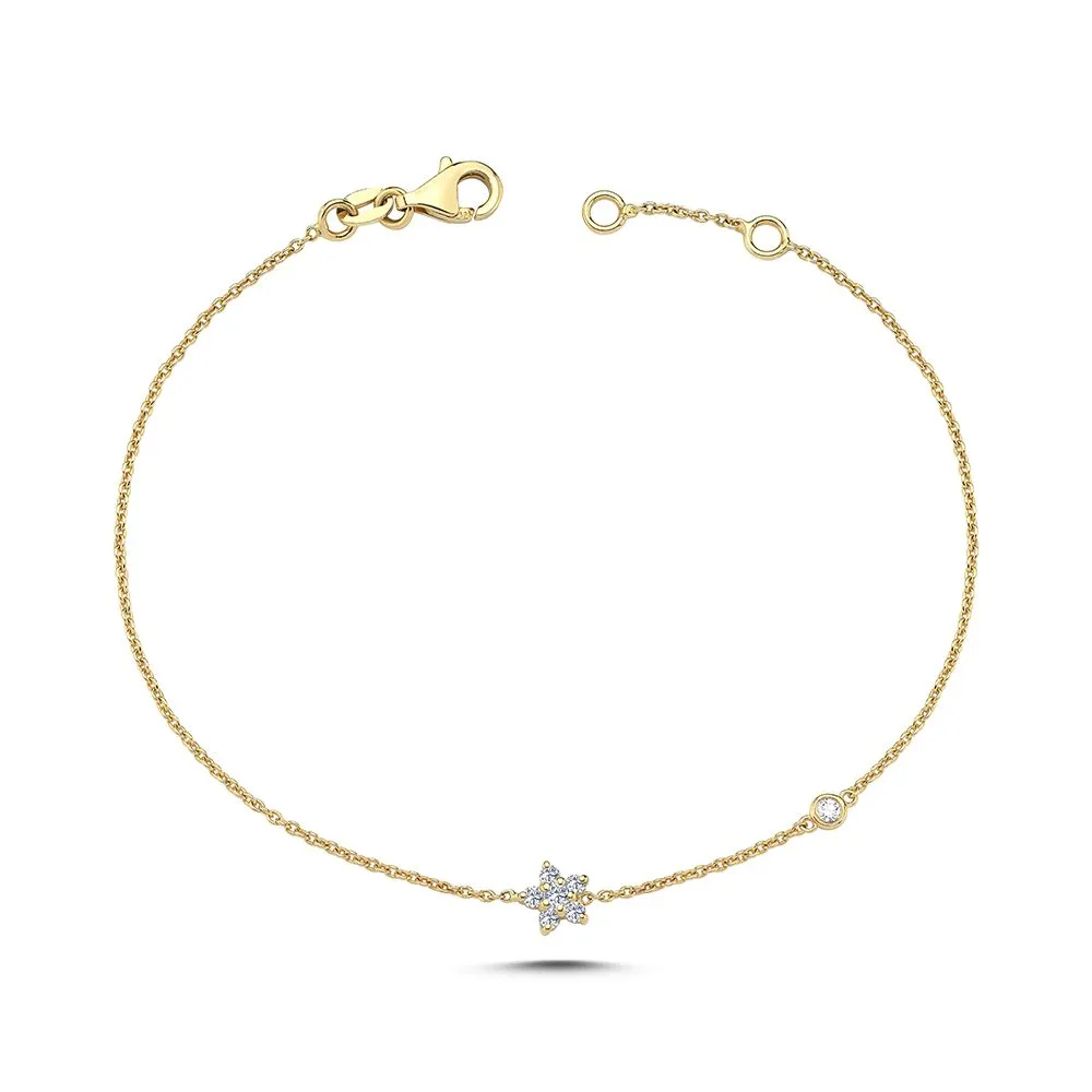 Nuran Stella Armbånd m. 0,13 ct. Lille B2440 013 