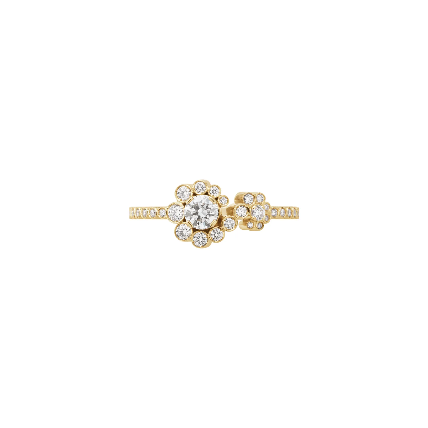 Sophie Bille Brahe Celestine Fleur Ring RI23_PET_RPY_WH