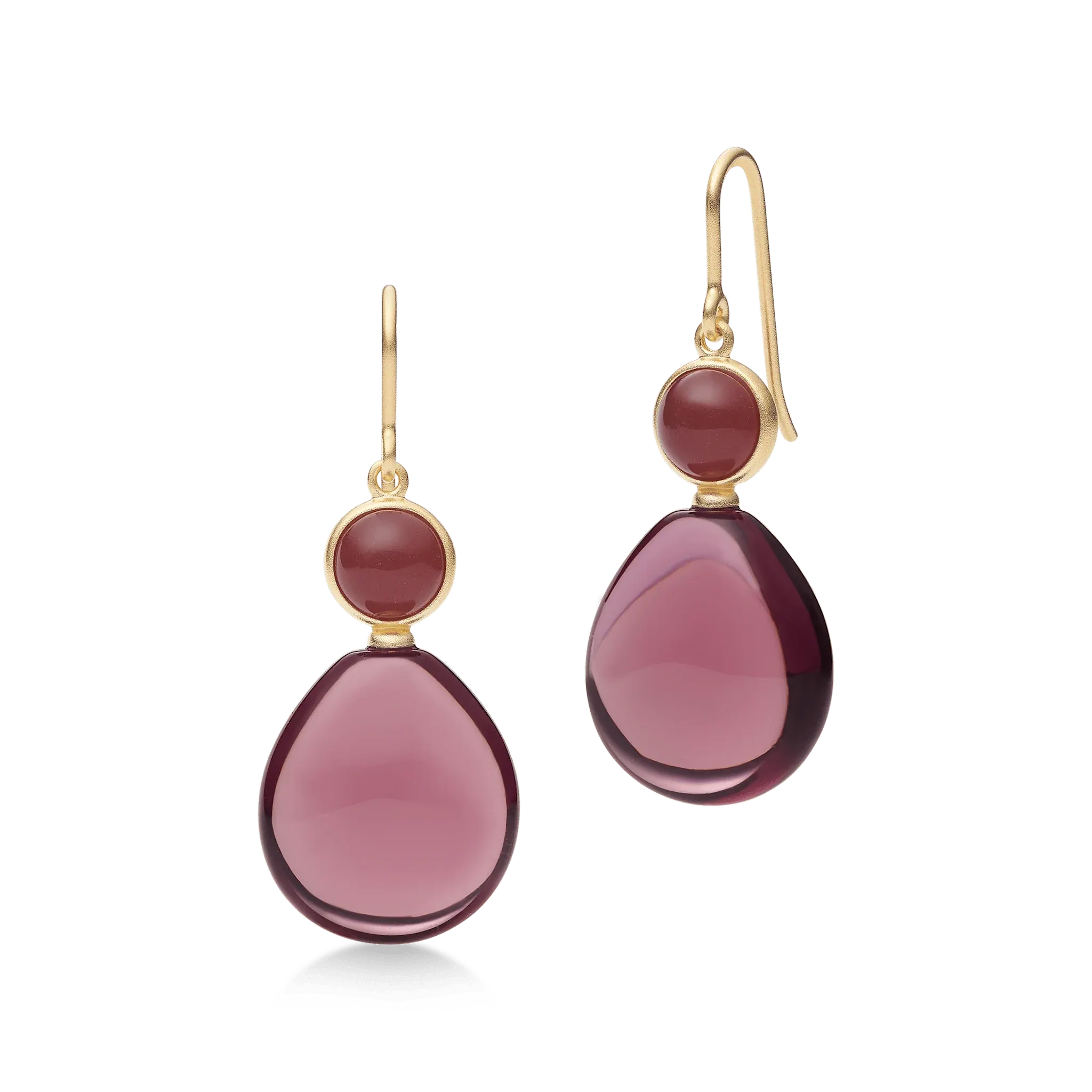 Julie Sandlau Prime Drop Øreringe Rhodolite Crystal HKS842GDRHOCR