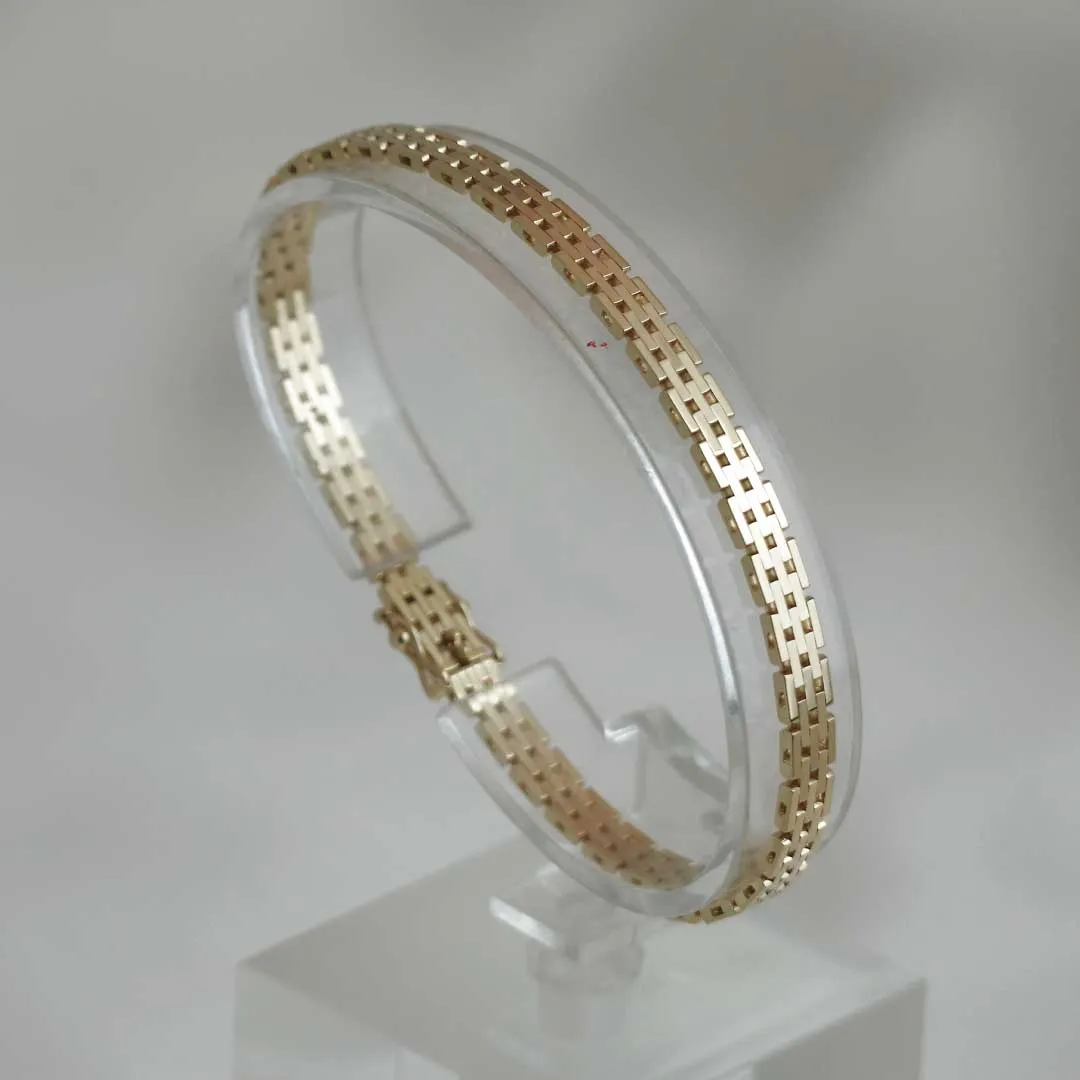 BNH Mursten Armbånd 14 kt 5,0mm