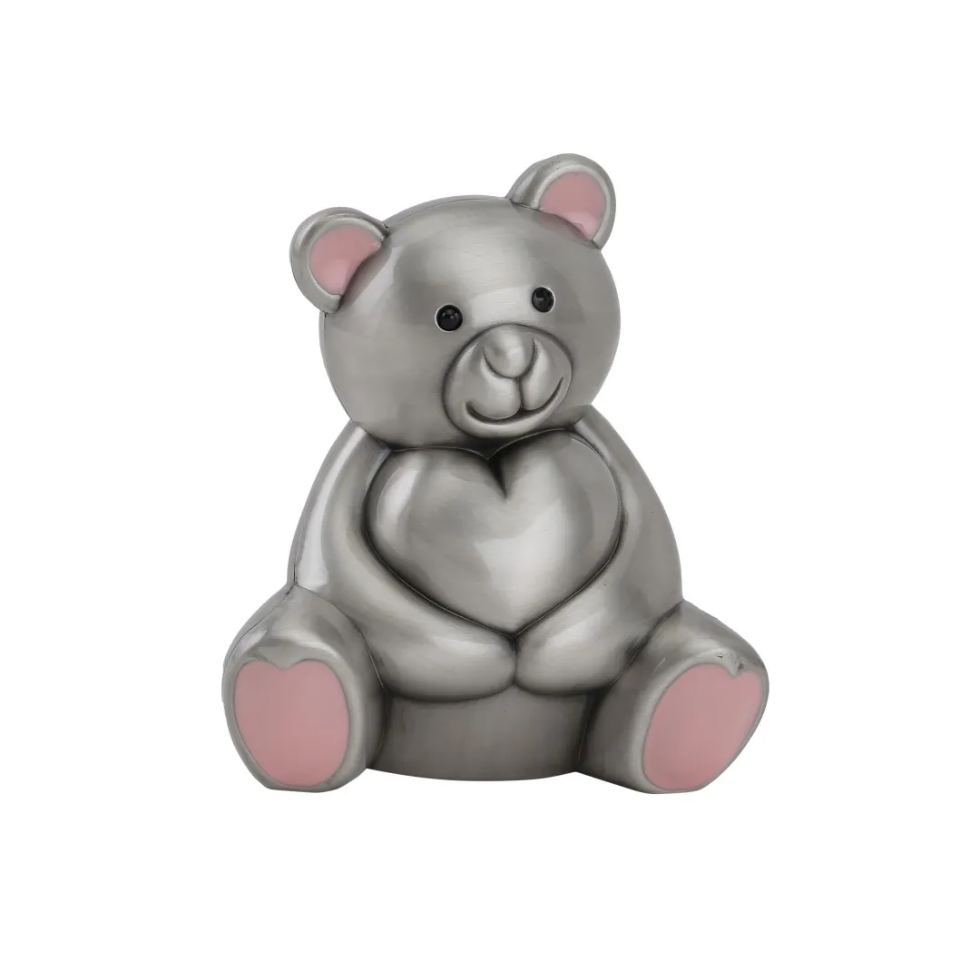 Nordahl Andersen Fortinnet Sparebøsse Bamse Lyserød 92015276288