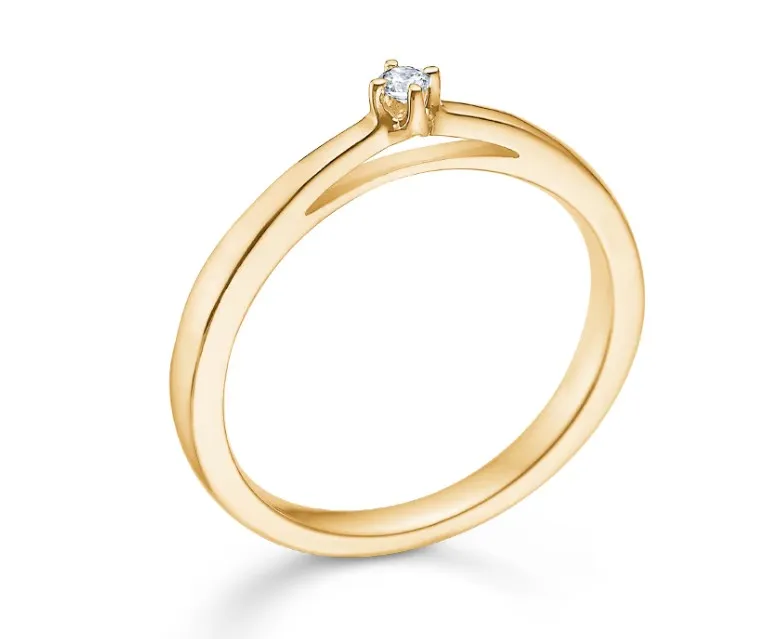 Mads Z CROWN ring 14 kt. rødguld m. 0,04 ct diamant 1541604