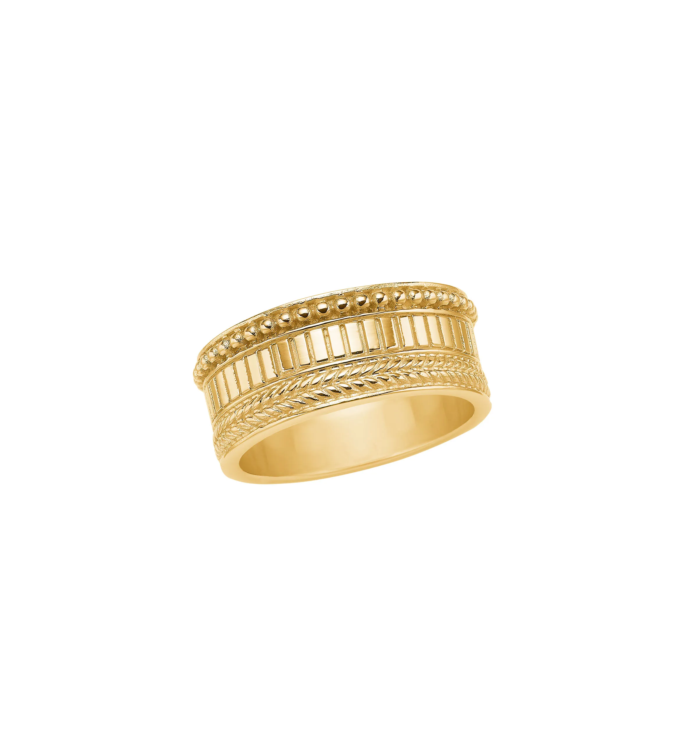 Carré Sølv Forgyldt ring FR 4407