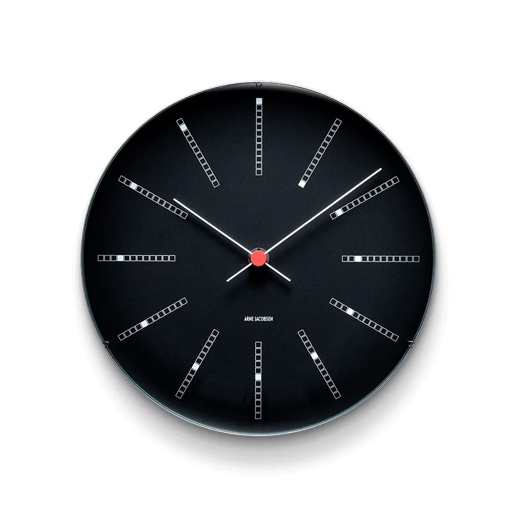 Arne Jacobsen Bankers Vægur Sort 290 mm 43646