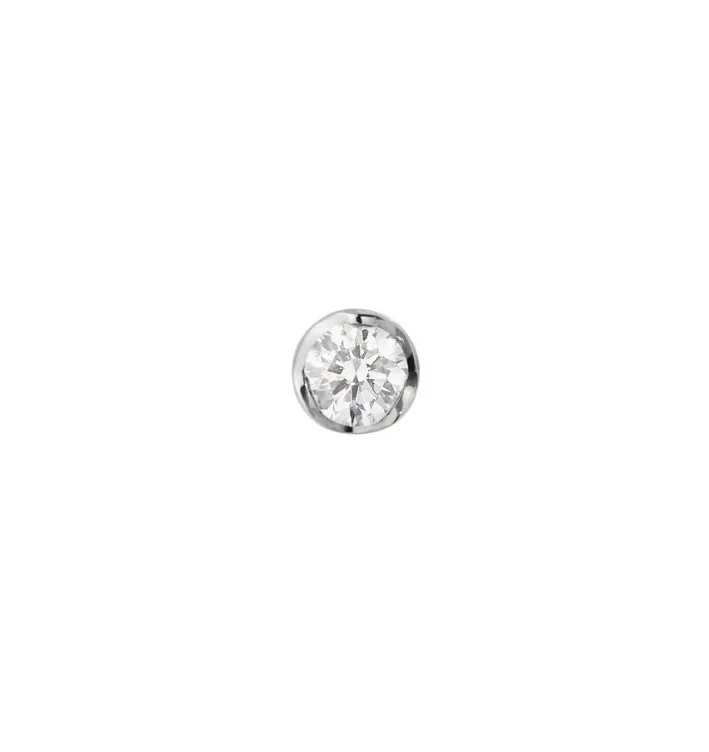 Georg Jensen Signature Hvidguld Ørestikker 0,05 ct. 20001347