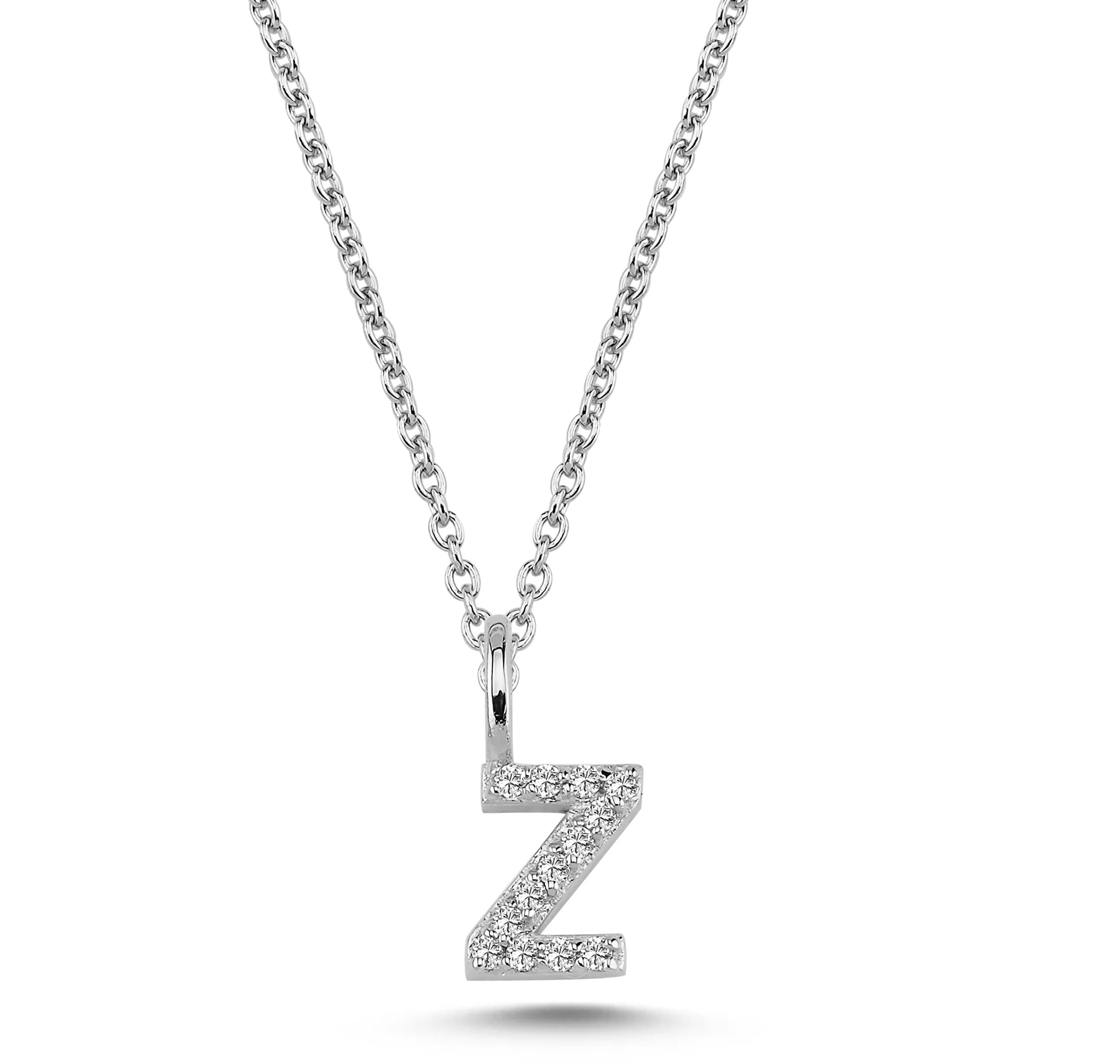 Nuran Bogstav vedhæng &quot;Z&quot; med pavé V2201-Z 0065