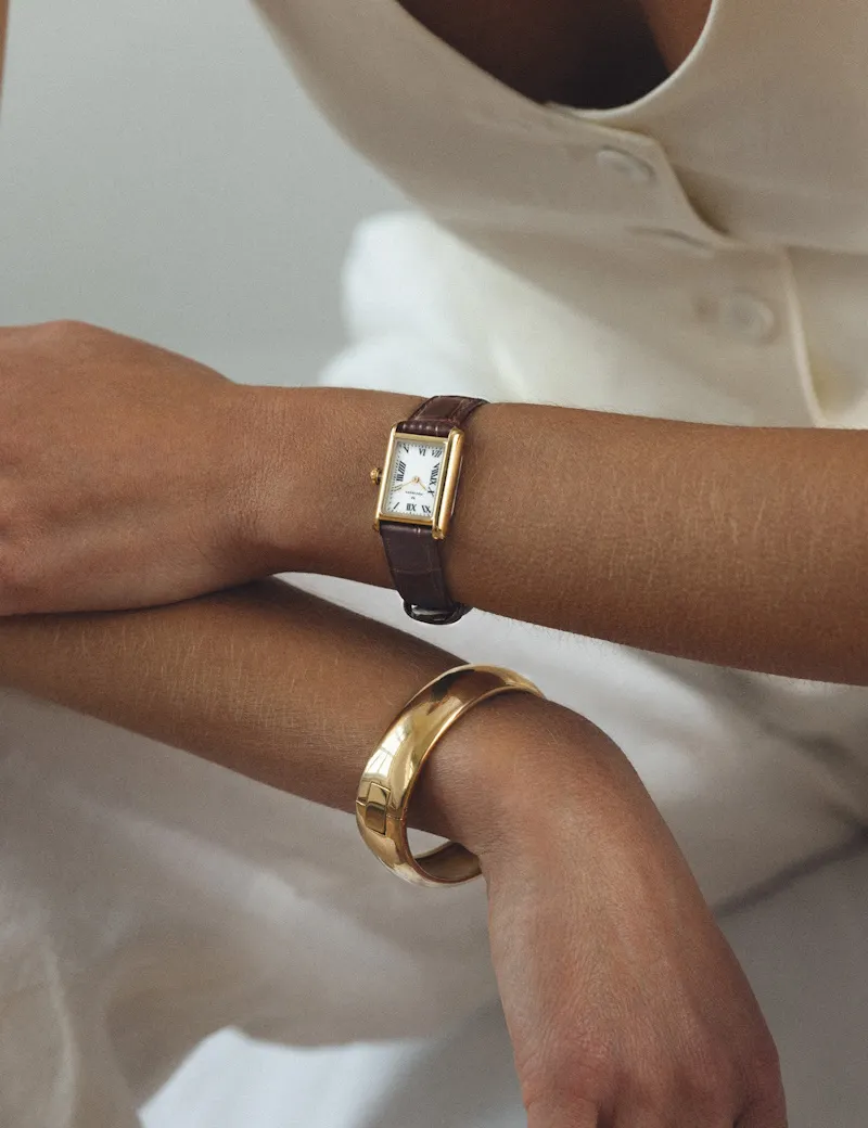 Mockberg Timeless Brown Leather Gold MB0247