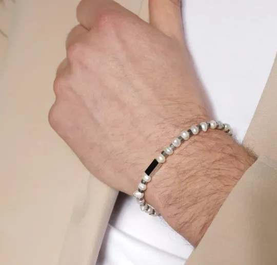 SAMIE armbånd med hvide ferskvandsperler x3015sws