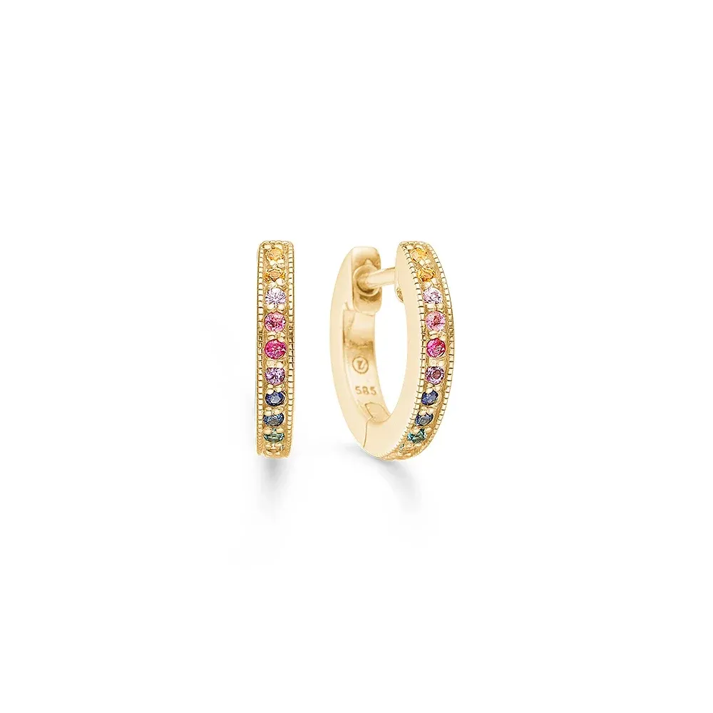 Mads Z 14 kt. Creoler Rainbow 1514061