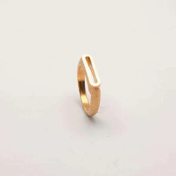 Heiring Initials Ring O Forgyldt 52-4-15FG