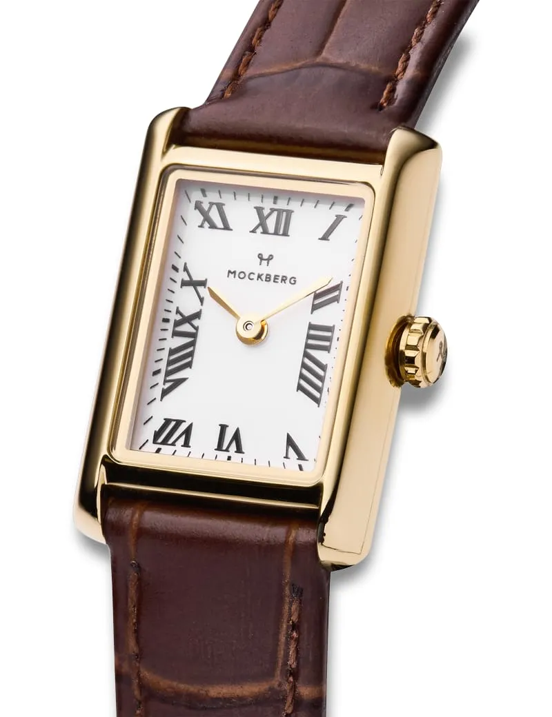 Mockberg Timeless Brown Leather Gold MB0247