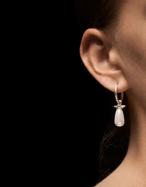Maria Nilsdotter Perle Tear Ørering MD-17-EAB-63